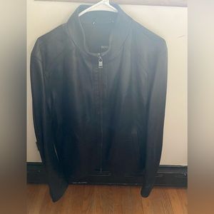 US Men’s large Hugo boss leather jacket